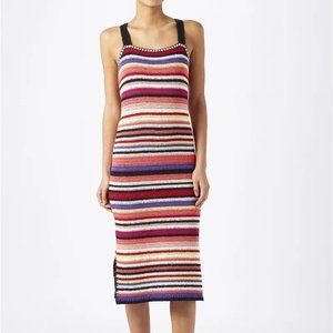 Monsoon crochet vibrant striped dress- S